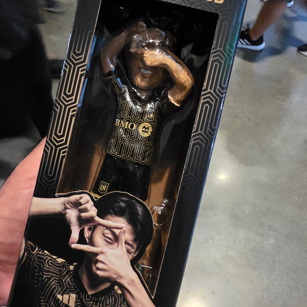 LAFC Black & Gold Soccer Figure - BMO Logo